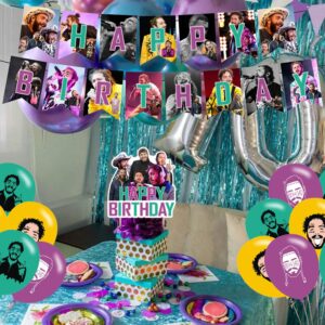 𝓟𝓸𝓼𝓽 𝓜𝓪𝓵𝓸𝓷𝓮 Party Decorations,Birthday Party Supplies For 𝓟𝓸𝓼𝓽 𝓜𝓪𝓵𝓸𝓷𝓮 Party Supplies Includes Happy Birthday Banner, Balloons, Cupcake Toppers, Cake Topper for Boys And Girls