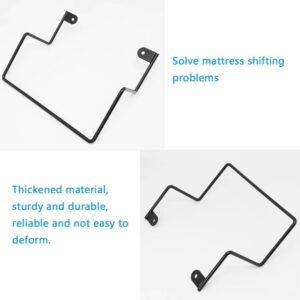 UtySty 2 Pack Mattress Retainer Bar Bracket Slide Stopper Holder in Place Anti-Sliding Non-Slip Mattress Gasket Gripper for Metal and Wood Bed Frame