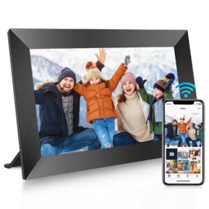 uhale 10.1" digital picture frame with 32gb storage support sd card, electronic photo frames with 1280 * 800 hd ips touch screen, instantly and securely share memories, send wishes from anywhere