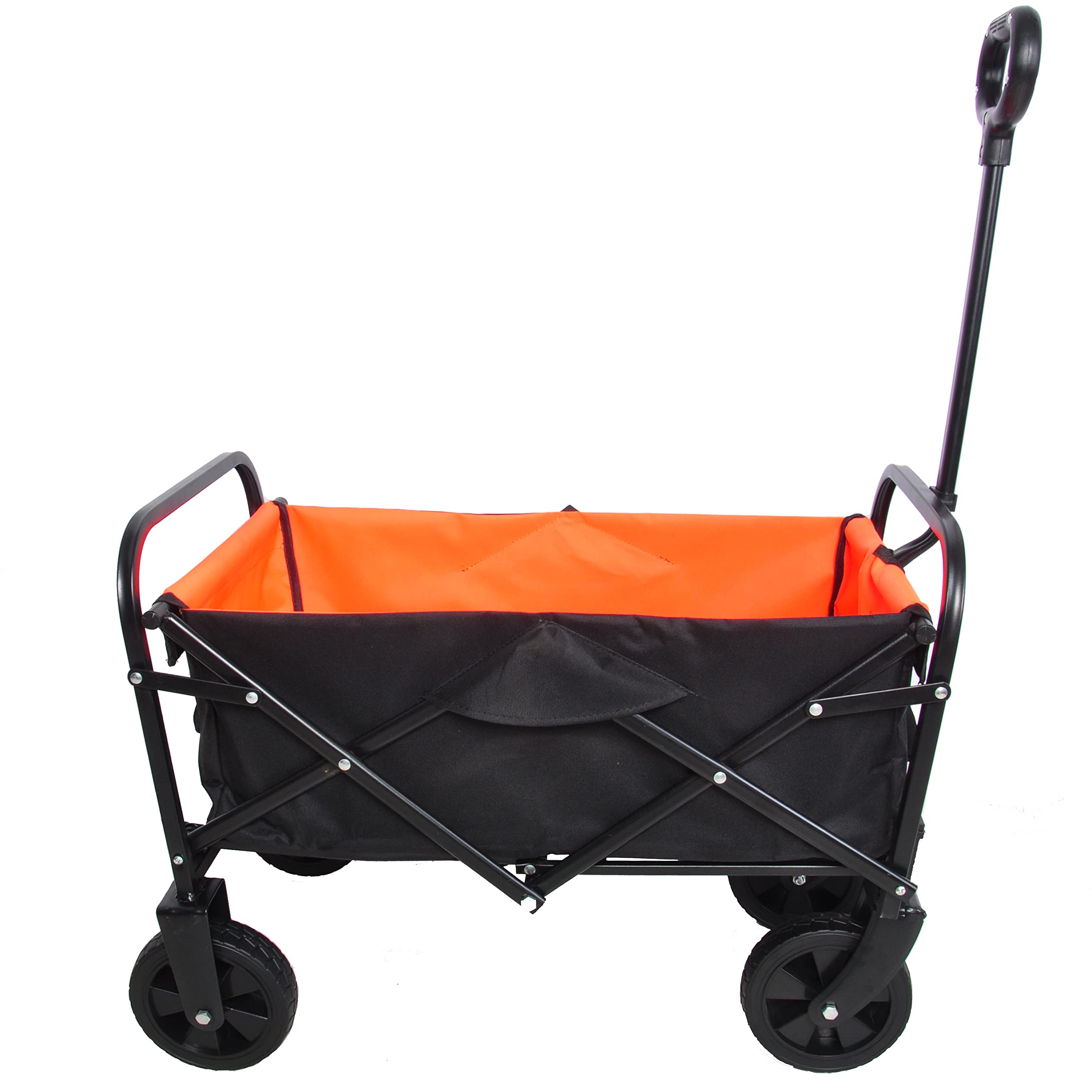 HJRTFLXC Folding cart That Does not Need to be Assembled Station Wagon, Grocery cart (Black+Blue Mini cart)