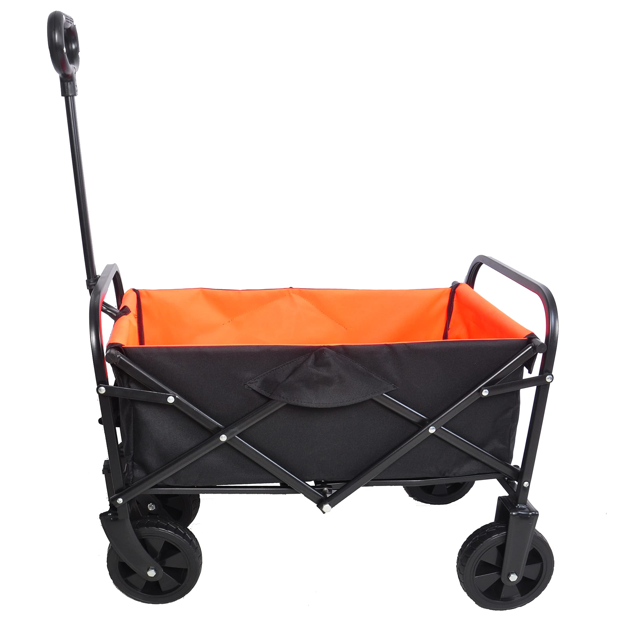 HJRTFLXC Folding cart That Does not Need to be Assembled Station Wagon, Grocery cart (Black+Blue Mini cart)