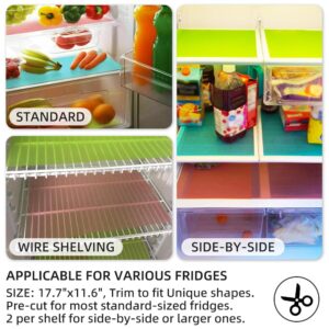 FinalNest 16Pcs Refrigerator Mats, Waterproof Non-Slip EVA Refrigerator Liner Pads Drawers Shelves Cabinets Storage Kitchen and Placemats-G-16-1