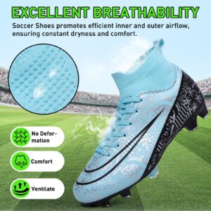 Mens Soccer Cleats Women Football Cleats Tacos De Futbol para Hombre Soccer Shoes Football Shoes for Turf Futsal Shoes Cleats Football Turf Cleats Professional Football Training Boots AG FG