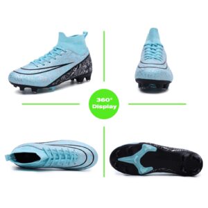 Mens Soccer Cleats Women Football Cleats Tacos De Futbol para Hombre Soccer Shoes Football Shoes for Turf Futsal Shoes Cleats Football Turf Cleats Professional Football Training Boots AG FG