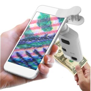 Your Smartphone Camera with Cell Microscope - Lens Magnifier for Adjustable and Detailed Magnification - for Exploring The Microcosm Your Smartphone