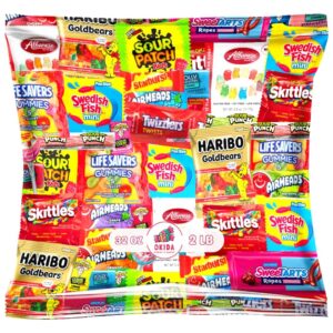 assorted candy variety pack - individually wrapped party candy assortment - candy for every occasion! (32 ounces)