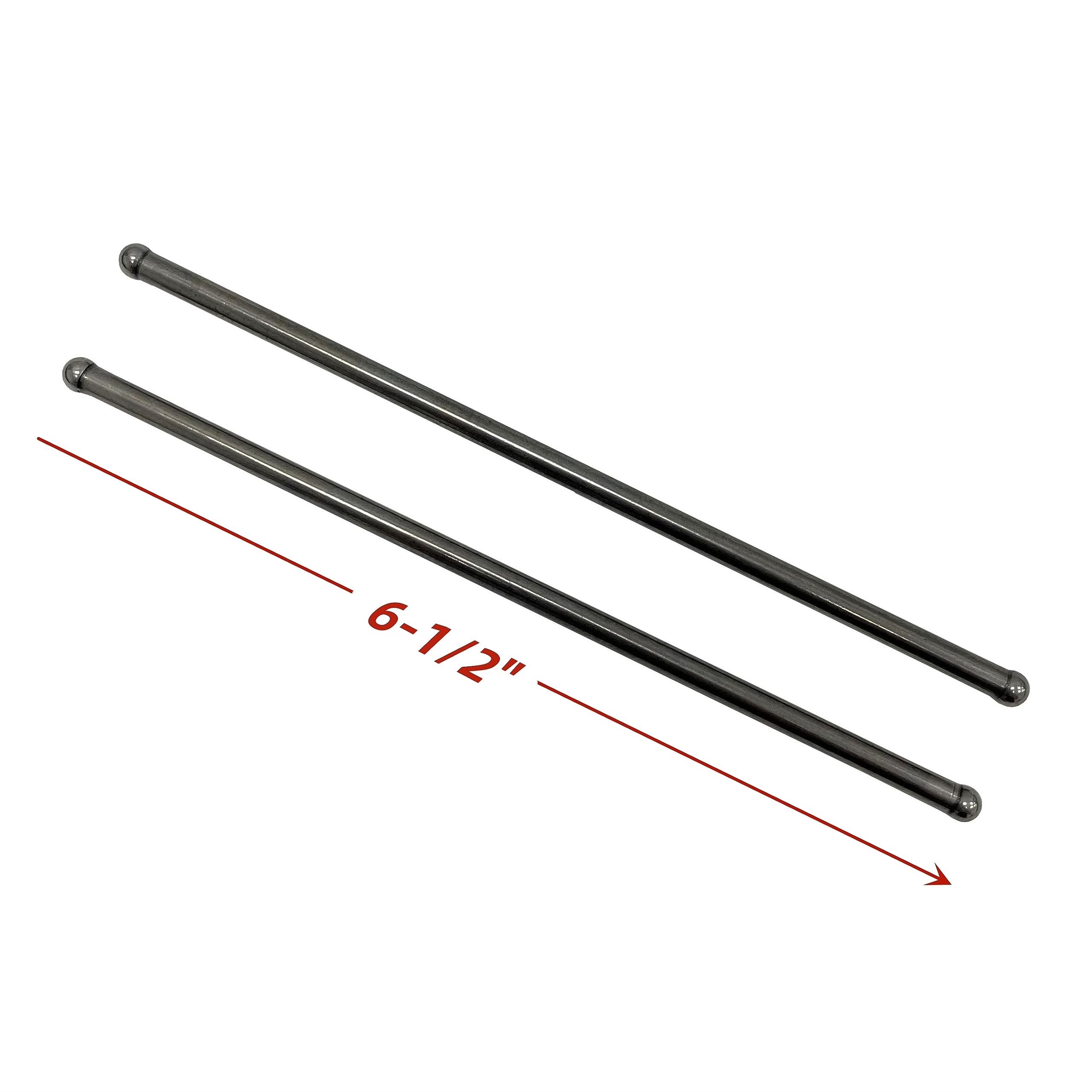 2PCS Valve Push Rod For Harbor Freight Chicago Electric Predator Loncin Rato 346CC 389CC 420CC Gas Generator For Generac Centurion 11HP 12HP 13HP For For Duromax 16HP 18HP Gas Engine 6-1/2” Length