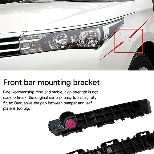 2Pcs 5211504070 Left & Right Bumper Brackets Pickup Front Bumper Brackets Replacement for 2023 Toyota Tacoma SR5 Crew Cab Pickup 4-Door 2.7L 2694CC l4 GAS DOHC Naturally Aspirated