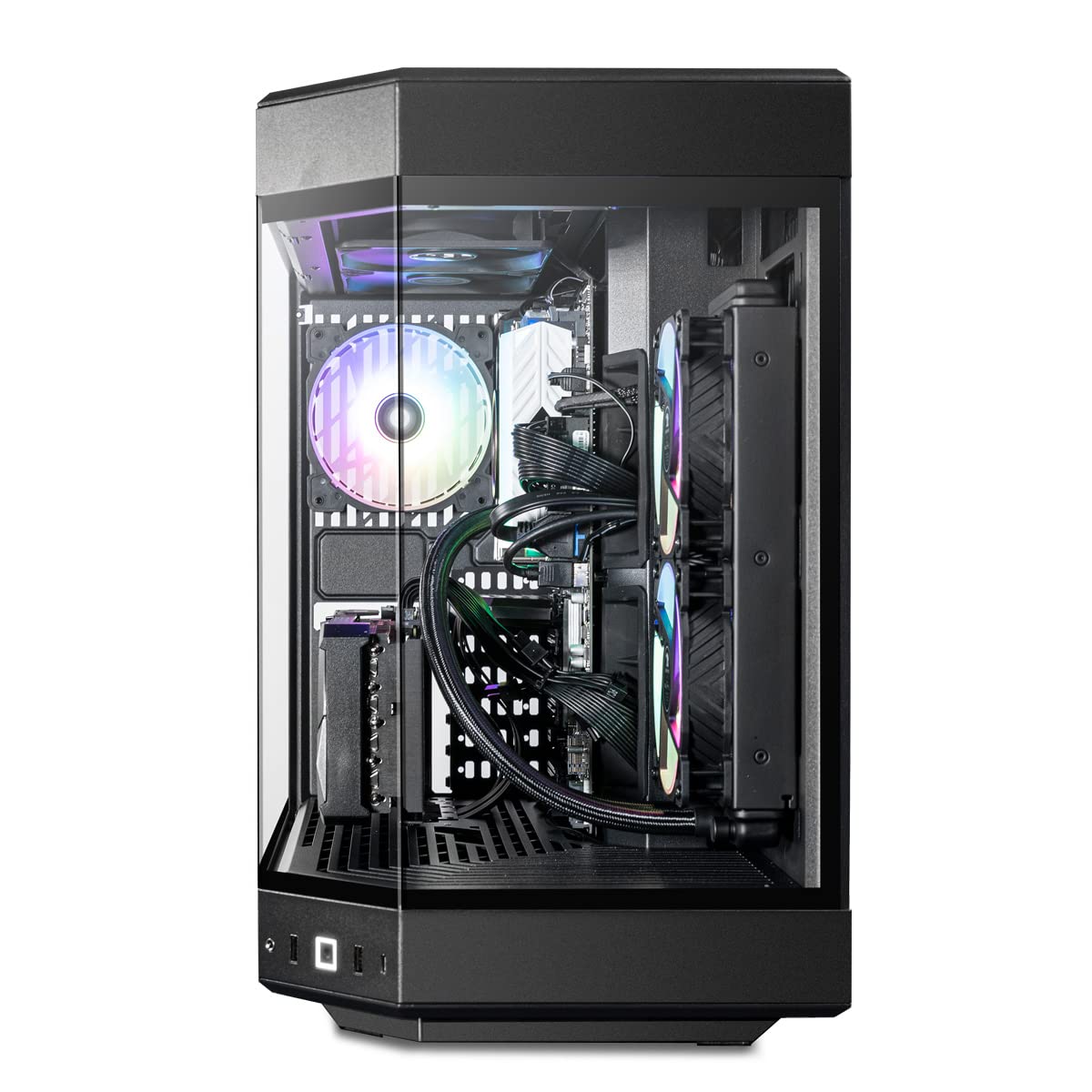 iBUYPOWER - Y60 Gaming Desktop – AMD Ryzen 9 7900X – 32GB DDR5 Memory – NVIDIA GeForce RTX 4070Ti 12GB – 1TB SSD - Black - Windows 11