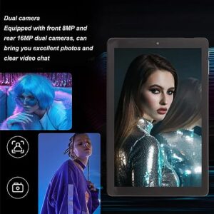 Smart Tablet, HD Touch Display 4GB RAM 64GB ROM WiFi Tablet 10.1 Inch 8 Core for Game for Reading (US Plug)
