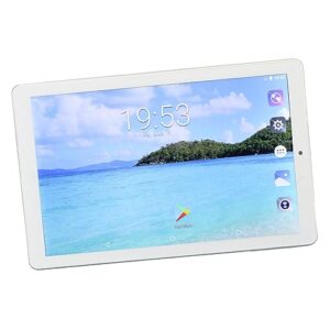 Haofy HD Tablet, Sensitive Touch Screen 4GB 64GB 100-240V 10.1 Inch Tablet 8MP 16MP Camera for Gaming (US Plug)