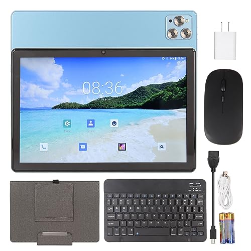 Haofy 2 in 1 Tablet PC, 2 in 1 Tablet 4G Network 16MP Rear Camera 100-240V 8GB RAM 256GB ROM for Android 12 for Learning for Work (US Plug)