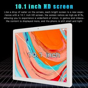 Haofy HD Tablet, 10.1 Inch HD Screen 8MP 20MP Camera Office Tablet Octa Core CPU for Family (#1)