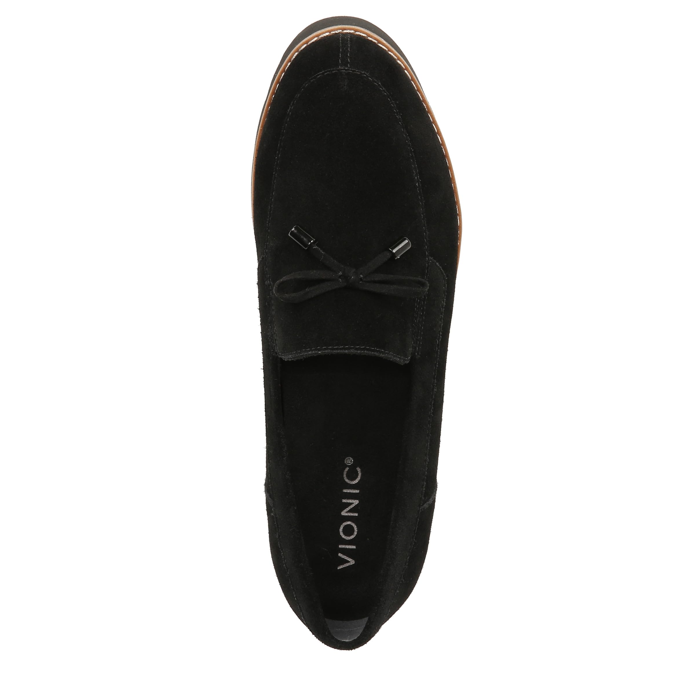 Vionic Women's Loafer Charm Finley Comfort Lace Up- Supportiv Black - 9 Medium