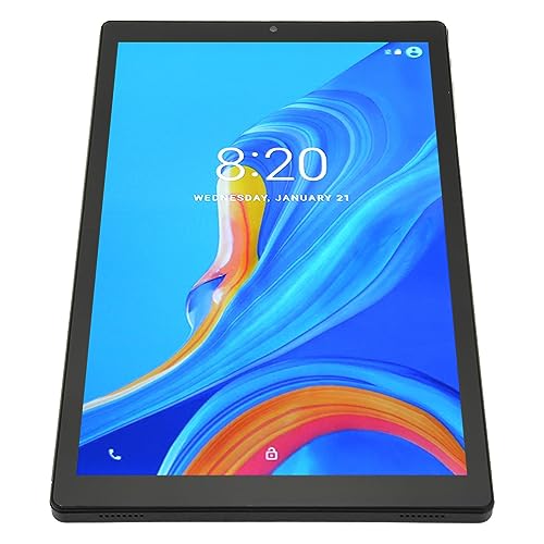 Haofy HD Tablet, 5G WiFi 10 Core CPU Dual Speakers 100‑240V 10.1 Inch Tablet 6GB 128GB with Earbuds for Work for Android 12 (US Plug)