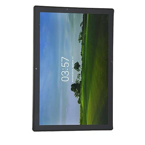 FOLOSAFENAR 10.1 Inch Tablet PC, 2560x1600 6GB RAM 64GB ROM 8MP Rear Camera 10.1 Inch Tablet for Work for Entertainment (Black)