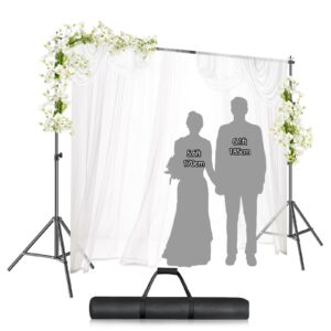 emart backdrop stand,10x8ft adjustable photo background stand for parties photography, back drop stand banner background holder support system kit for photoshoot video studio, birthday