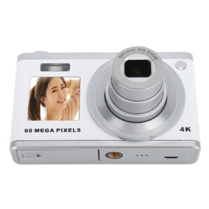 Compact Camera, Autofocus Beauty Mode Digital Camera for Photography (White)