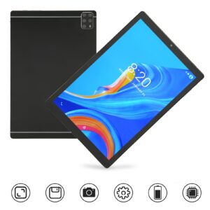 Haofy 10.1 Inch 2 in 1 Tablet 6GB 128GB 5GWiFi Tablet 1960x1080 MT6735 Deca Core CPU with Study Keyboard for Android 12 (US Plug)