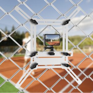 Fence Mount for Mevo Start, GoPro, iPhone, Phones, Digital Action Camera, to a Chain Link Fence for Recording Baseball,Softball and Tennis Games