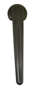 fr recliner footrest release handle lever 5/8" black wood grain