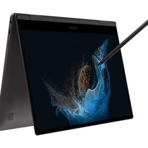 SAMSUNG Galaxy Book2 Pro 360 5G Connectivity 2-in-1 Laptop Computer/Windows 11/13.3” FHD AMOLED Touchscreen / 16GB / 256GB / Snapdragon 8cx Gen 3 Processor/S-Pen, 2023 Model, NP935QNA-KA2TT, Graphite