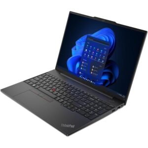 Lenovo ThinkPad E16 Business Laptop, 16" WUXGA Display, AMD Ryzen 5 7530U (Beat i7-1165G7), 24GB RAM, 1TB PCIe SSD, Webcam, HDMI, RJ-45, Fingerprint Reader, Wi-Fi 6, Windows 11 Pro, Black