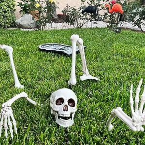 GiftExpress Creepy Life Size Ground Breaker Skeleton for Halloween Yard Decorations