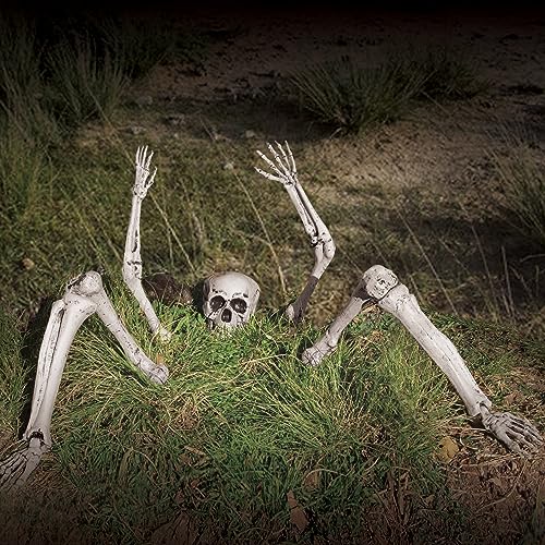 GiftExpress Creepy Life Size Ground Breaker Skeleton for Halloween Yard Decorations