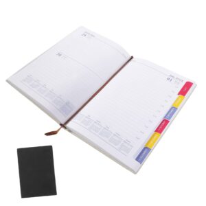 NOLITOY 3pcs 2024 Agenda Book Dated Agenda Planner Notebook for Work Daily Agenda Notebook 2024 Daily Organizer Academic Year Calendar 2024 Year Notepad Office Supplies Spiral Dating Paper