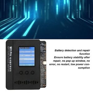 Battery Cycle Tester, 1.8 Inch TFT Screen Cell Battery Tester Automatic Parameter Matching AC 100 to 240V for Repair (US Plug)