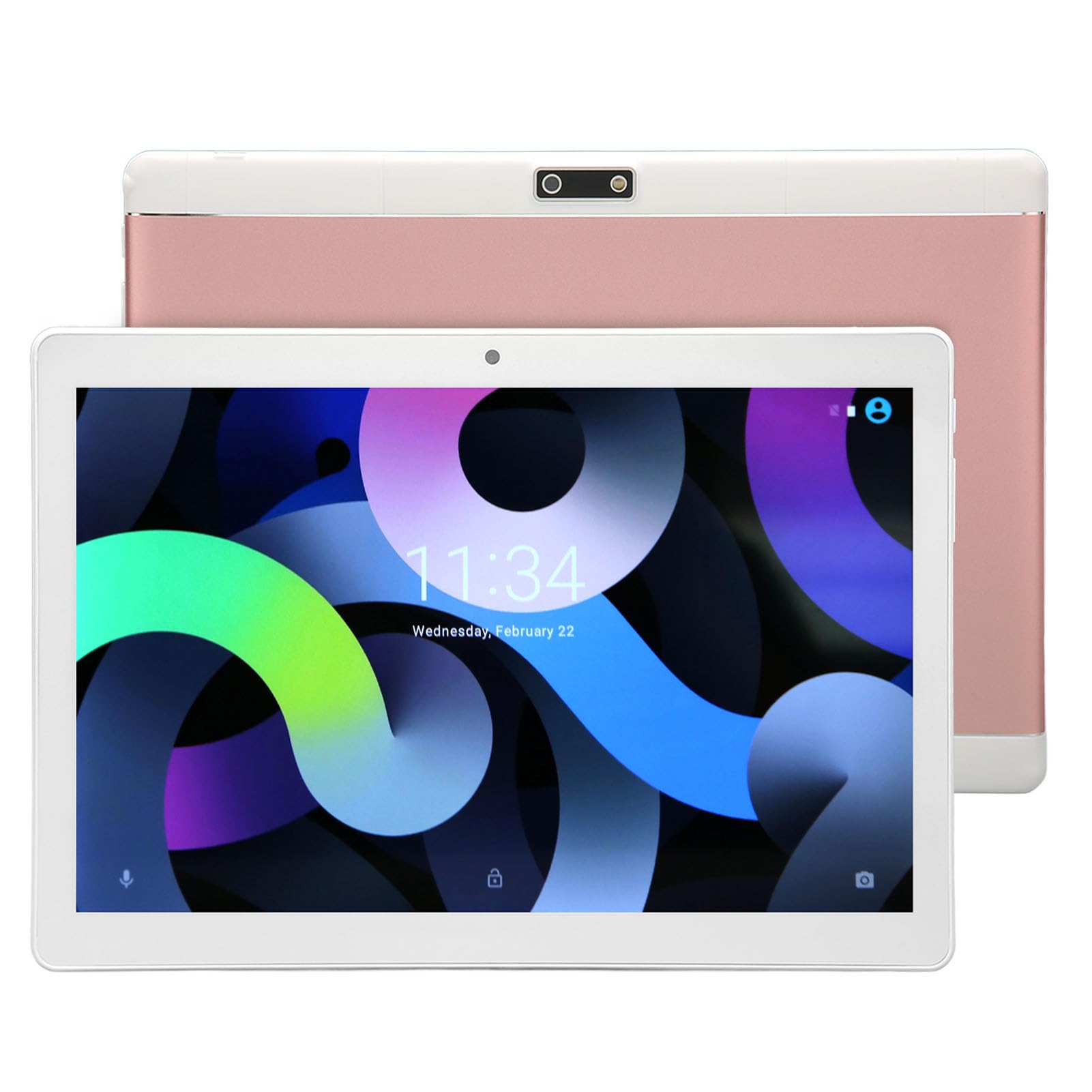 DAUZ HD Tablet, 100-240V Support GPS FM 4G Call Tablet Computer Ten Core CPU for Android 12.0 for Learning (US Plug)