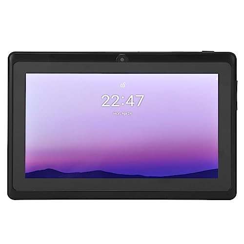 HD Tablet, Dual Camera 2GB 32GB 7in Kids Tablet 3D Design 1024x600 110-240V QuadCore Processor Control Function for Learning for Android 10 (US Plug)