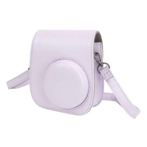 dauz camera case, skinfriendly antiscratch adjustable camera bag with stickers for mini 12 (purple)