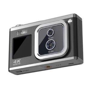 hd flip screen selfie slr camera - 2.4 inch flip screen,16megapixels, electronic a𝚗ti-sh𝚊ke,16 times digital zoom,built-in microphone and speaker for travel/gift (bk c22)