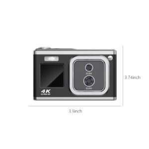 HD Flip Screen Selfie SLR Camera - 2.4 Inch Flip Screen,16Megapixels, Electronic A𝚗ti-sh𝚊ke,16 Times Digital Zoom,Built-in Microphone and Speaker for Travel/Gift (BK C22)