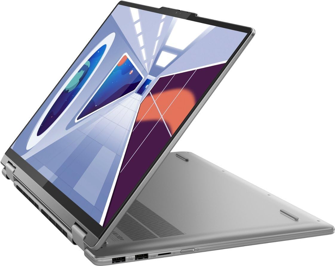 Lenovo Yoga 7i 16" WUXGA Touch 2-in-1, 360° flip-and-fold Design, Intel Core i5-1335U, 4.6GHz, 10-core, 8GB RAM 1TB SSD, Intel Iris Xe Graphics, WiFi, Backlit KB, Win11, Storm Grey, NoCo Bundle