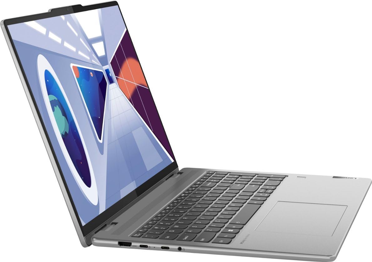 Lenovo Yoga 7i 16" WUXGA Touch 2-in-1, 360° flip-and-fold Design, Intel Core i5-1335U, 4.6GHz, 10-core, 8GB RAM 1TB SSD, Intel Iris Xe Graphics, WiFi, Backlit KB, Win11, Storm Grey, NoCo Bundle