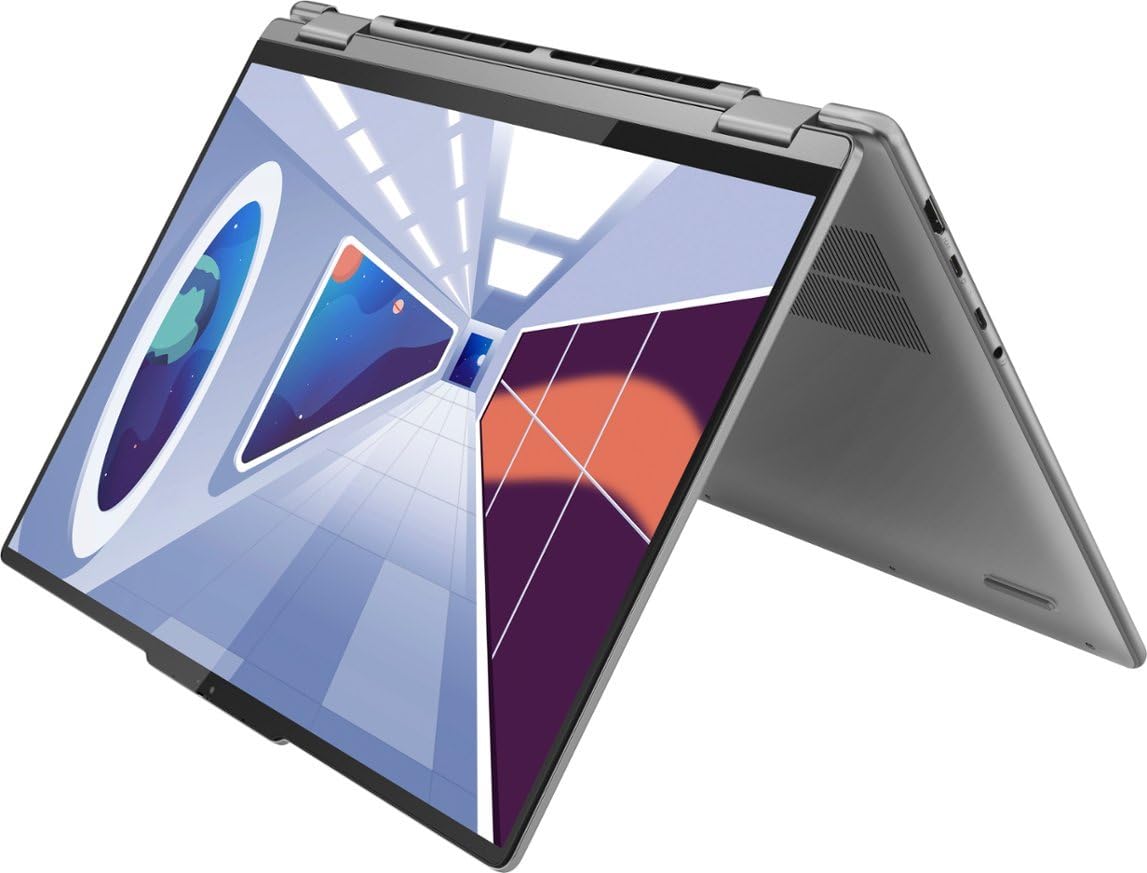 Lenovo Yoga 7i 16" WUXGA Touch 2-in-1, 360° flip-and-fold Design, Intel Core i5-1335U, 4.6GHz, 10-core, 8GB RAM 1TB SSD, Intel Iris Xe Graphics, WiFi, Backlit KB, Win11, Storm Grey, NoCo Bundle