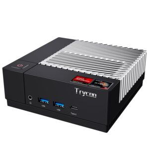 Trycoo HA-3 Mini PC,AMD Ryzen 5 5500U Processor(4.0Ghz),16GB RAM 512GB SSD,Windows 11 Pro Mini Desktop Computer,4K@60Hz Output HD 2.0/Type-C/WiFi 6 /BT5.2 /USB3.2 /Gigabit Ethernet/