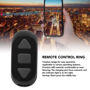 Remote App Page Turner, Stable Signal Cell Phone Remote for Watching TV (Black)