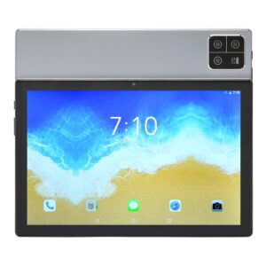 dauz office tablet, 10 inch 8800mah octa core cpu tablet pc 8gb ram 128gb rom silver color for family (us plug)