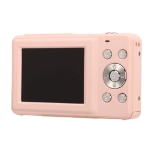 compact digital camera, hd 1080p type c charging 44m digital camera for photo for travel (pink)