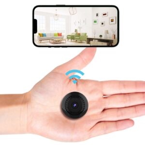 wireless camera mini hidden wifi spy camera portable small nanny cam with night vision and motion detection hd 1080p cam surveillance cameras for home security indoor/outdoor
