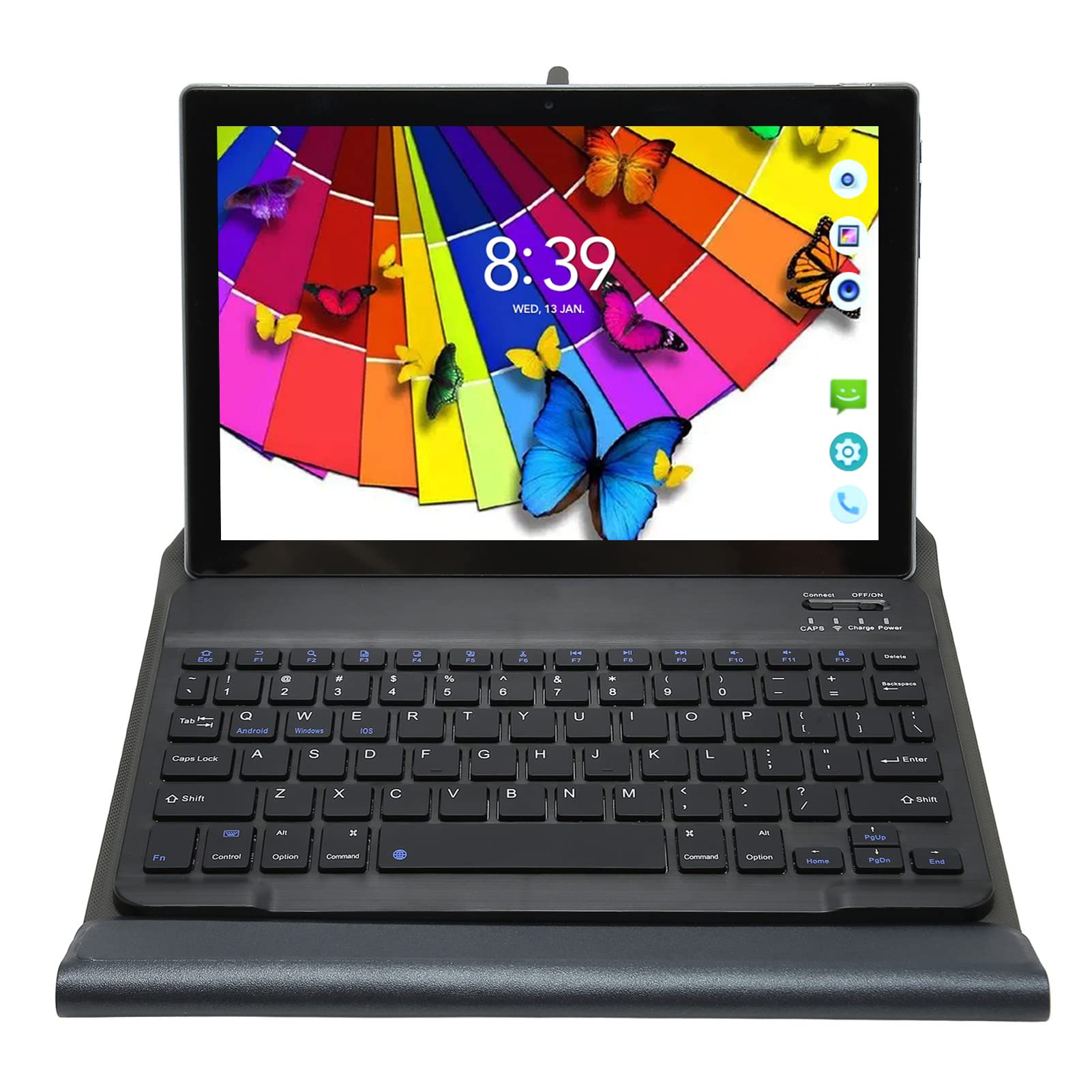 DAUZ Tablet PC, IPS 4G LTE 8GB RAM 128GB ROM 10 Inch Tablet 8800mAh 5G WiFi for Office (Grey)