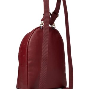 Tommy Hilfiger Amelia II Medium Dome Backpack-Embossed TH Serif Critter PVC Virginia Red One Size