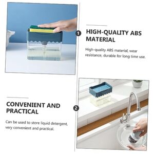 LIGHTAOTAO 1PC Presser foaming Dispenser Sink Sponge Kitchen Sink Sponge Tray Hand wash Dispenser 2 in 1 Kitchen Sponge Holder Sink Dispenser abs Soap handwashing Fluid