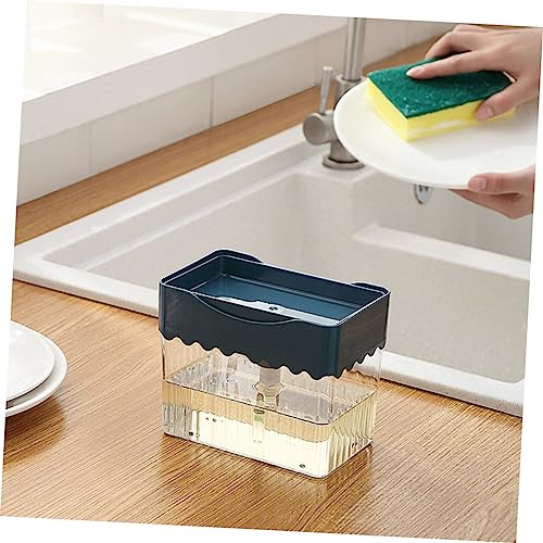 LIGHTAOTAO 1PC Presser foaming Dispenser Sink Sponge Kitchen Sink Sponge Tray Hand wash Dispenser 2 in 1 Kitchen Sponge Holder Sink Dispenser abs Soap handwashing Fluid