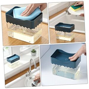 LIGHTAOTAO 1PC Presser foaming Dispenser Sink Sponge Kitchen Sink Sponge Tray Hand wash Dispenser 2 in 1 Kitchen Sponge Holder Sink Dispenser abs Soap handwashing Fluid