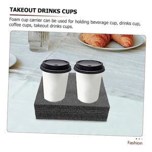 Mobestech 6 Pcs Cup Holder Tray Cupholder Tray Foam Cup Holder Beverage Cup Holder Cup Holders for Drinks Coffee Cup Holder Drinks Holder Takeout Packing Tray Beverage Cup Carrier Tray Shelf